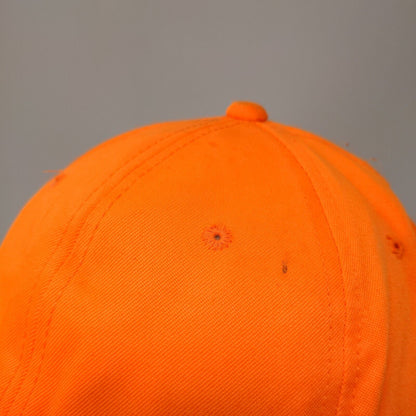 Signatures Snapback Hat Orange OSFM Adjustable Solid 6 Panel Blank