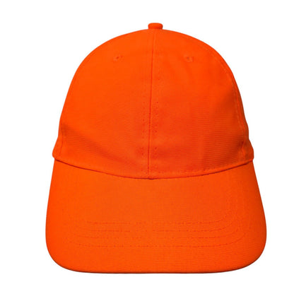 Paramount Outdoors Strapback Hat Orange OSFM Adjustable Blank 6 Panel