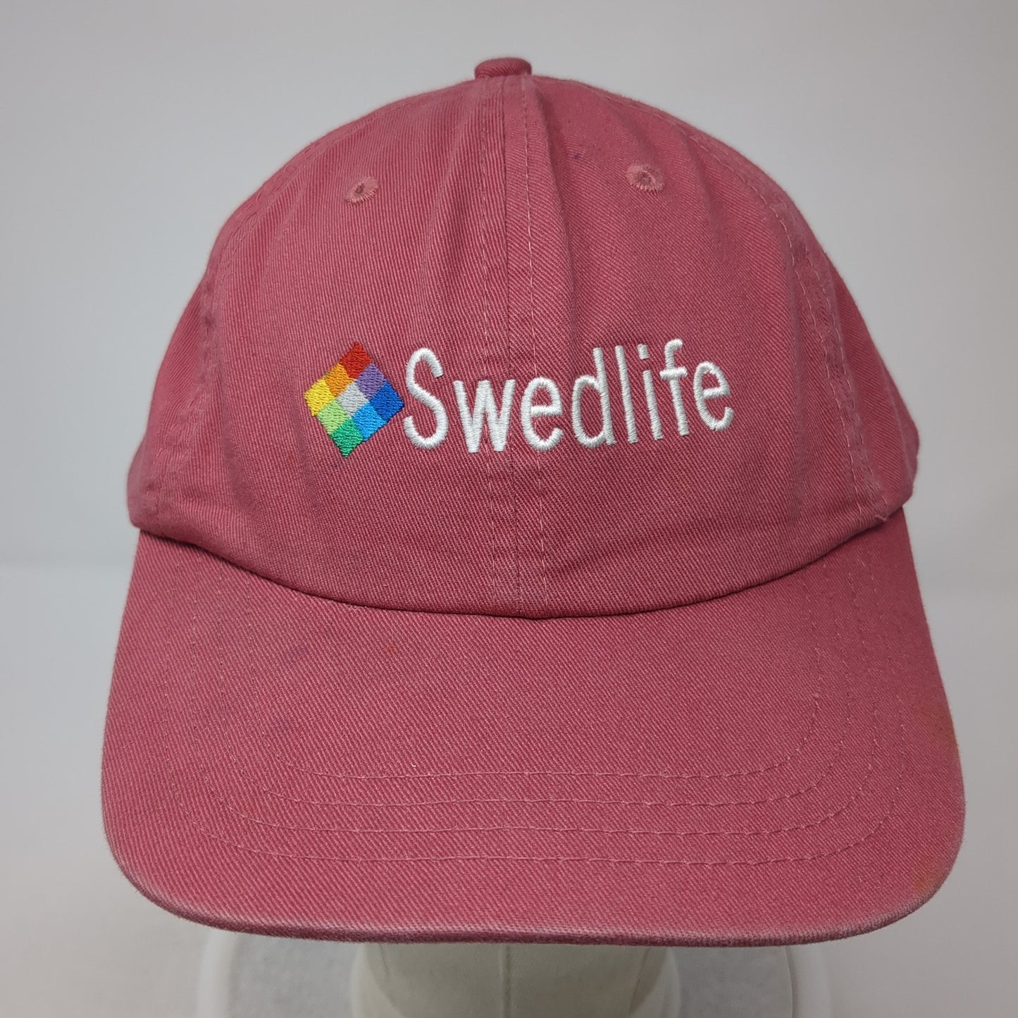 Swedlife Slideback Baseball Cap Red One Size Adjustable Embroidered 6 Panel