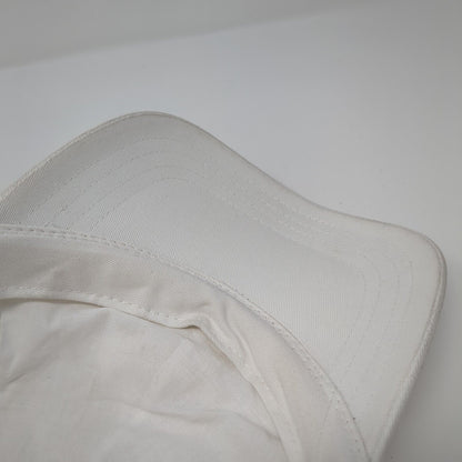 Wreath Star Strapback Hat White One Size Adjustable Embroidered 6 Panel Cotton