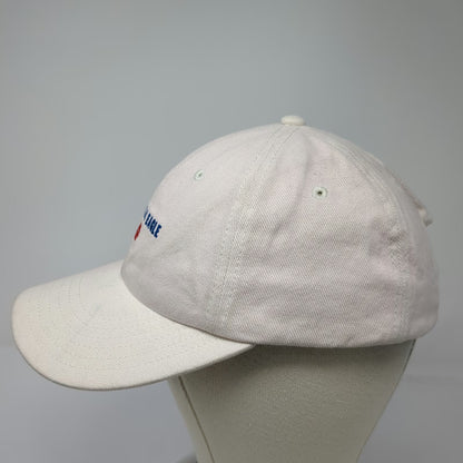 American Eagle Baseball Cap Beige One Size Embroidered Logo Twill Slideback Hat