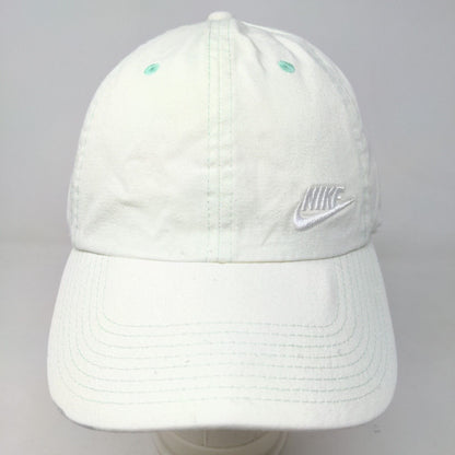 Nike S1ze Heritage86 Men's Slideback Hat White Green OSFM Embroidered Logo