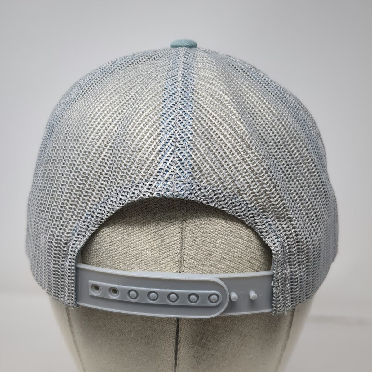 Concrete Construction Supply Blue One Size Trucker Hat Snapback Mesh Logo Rebar