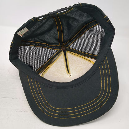 Snapback Hat Black One Size Moose's Welding & Construction Scrambled Eggs Mesh