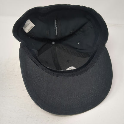 Caterpillar Baseball Cap Black One Size Flexfit Embroidered NC Flag Logo Hat