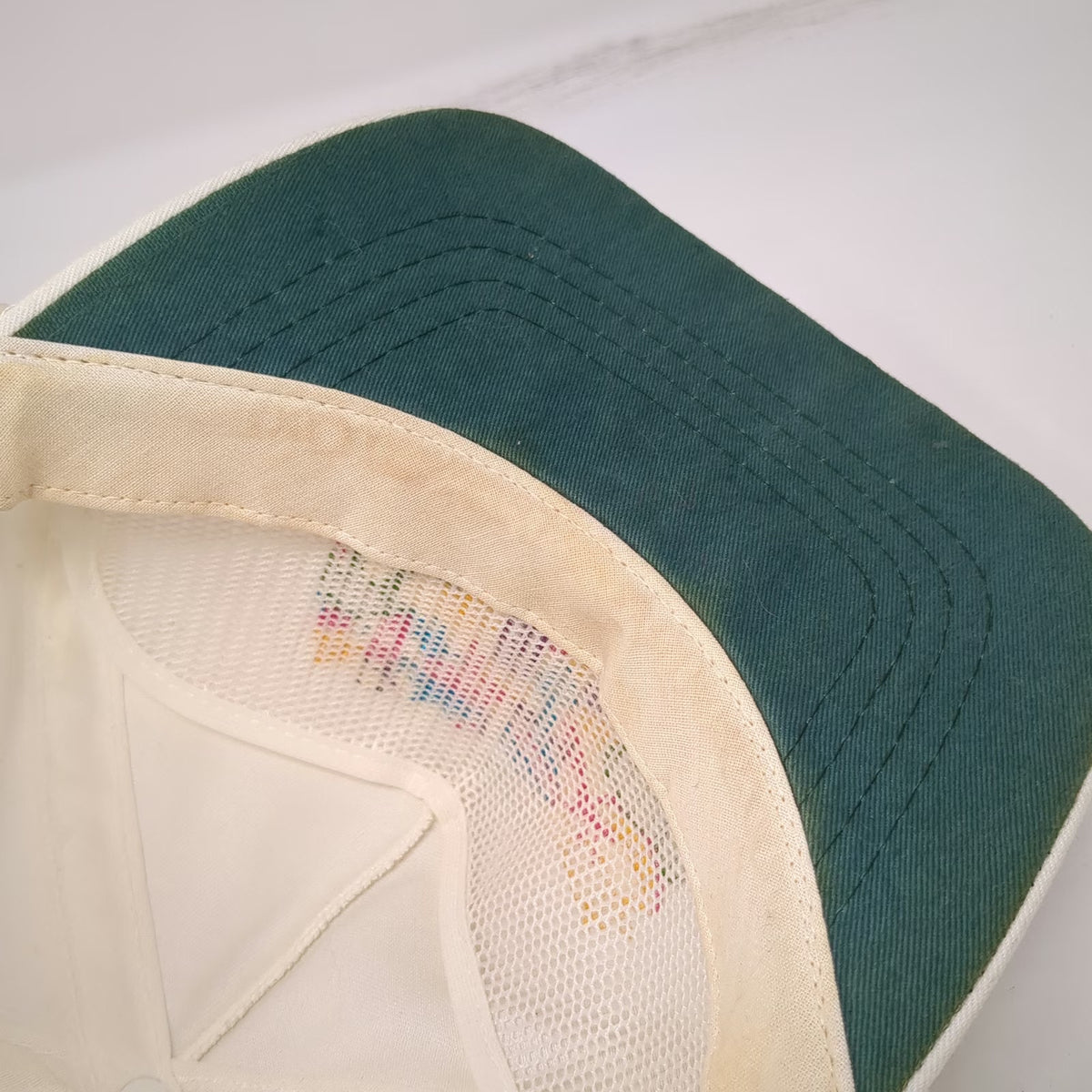 5 Panel White Boise River Festival 1991 Rope Slideback Made in USA Hat Vintage