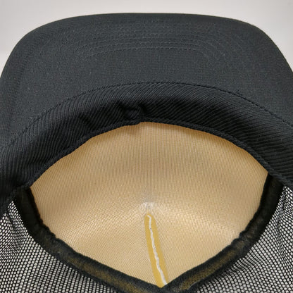 Dickies Trucker Hat Black One Size Mesh Back Snapback Logo Polyester Foam Front
