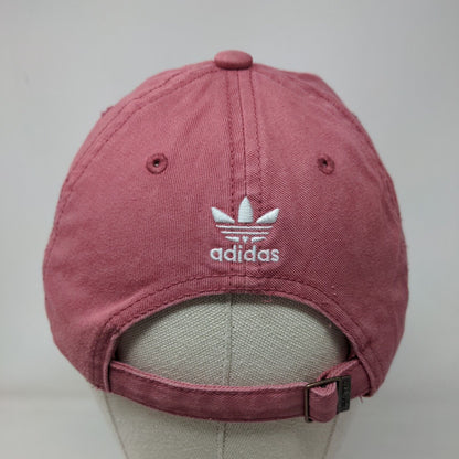 Adidas Trefoil 3 Stripes Women's Slideback Hat Red OSFW Embroidered