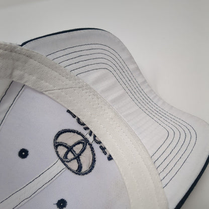 Hometown Toyota Strapback Hat White One Size Embroidered Logo 6 Panel