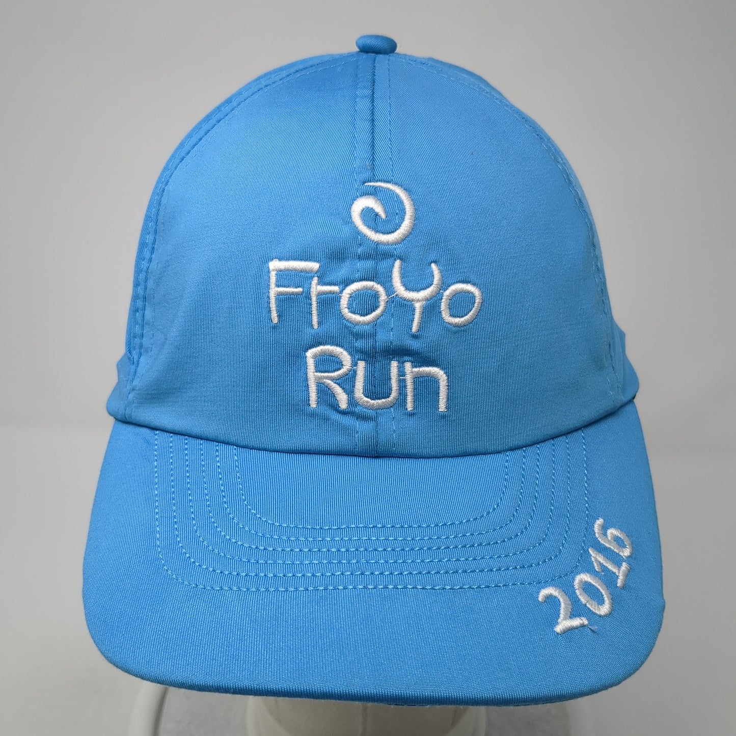 Froyo Run 2016 Strapback Baseball Cap Blue One Size Adjustable Embroidered