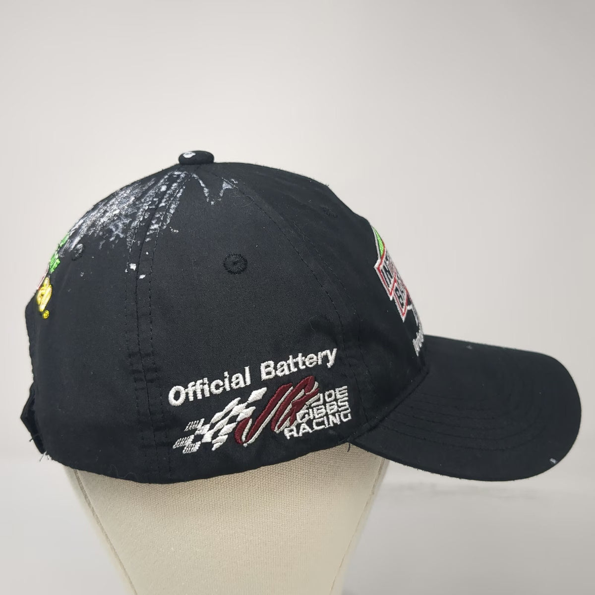 Interstate Batteries Baseball Cap Black One Size Joe Gibbs Racing NASCAR Hat
