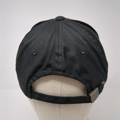 Roebucks Slideback Hat Black One Size Adjustable Vented Holes 6 Panel Blank