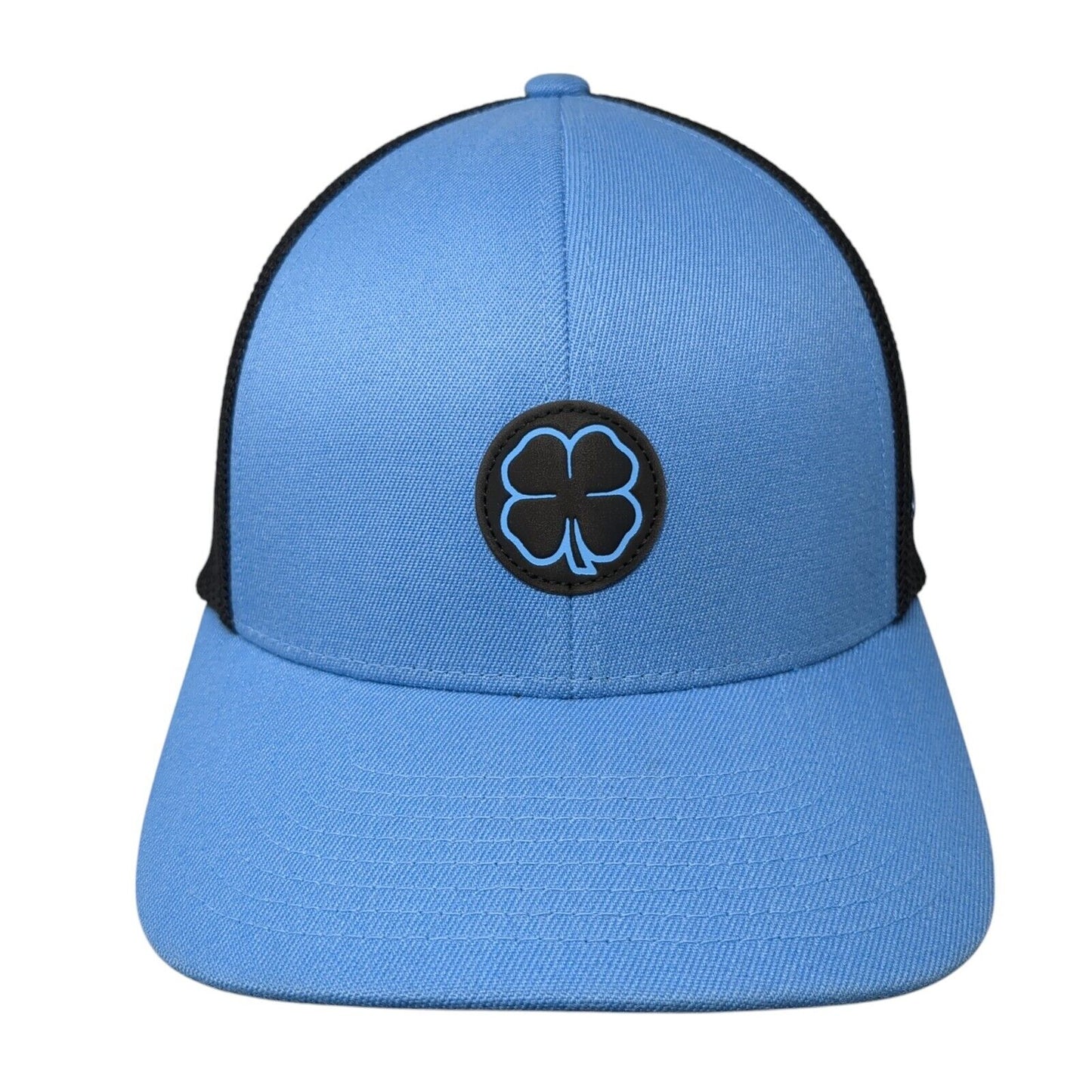 Black Clover Idaho Fitted Mesh Back Trucker Hat Blue S/M Live Lucky