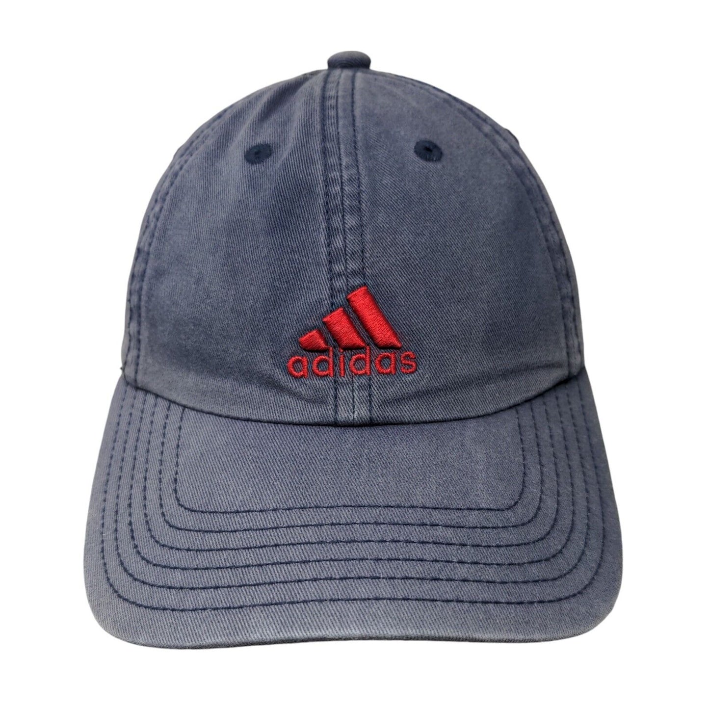 Adidas Slideback Hat Blue One Size Adjustable Embroidered Aeroready 6 Panel