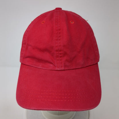 Accessories Slideback Hat Red One Size Adjustable Vented Holes 6 Panel Blank