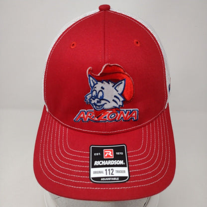 Arizona Go Big 2023 Snapback Trucker Hat Red One Size Mesh Back Richardson