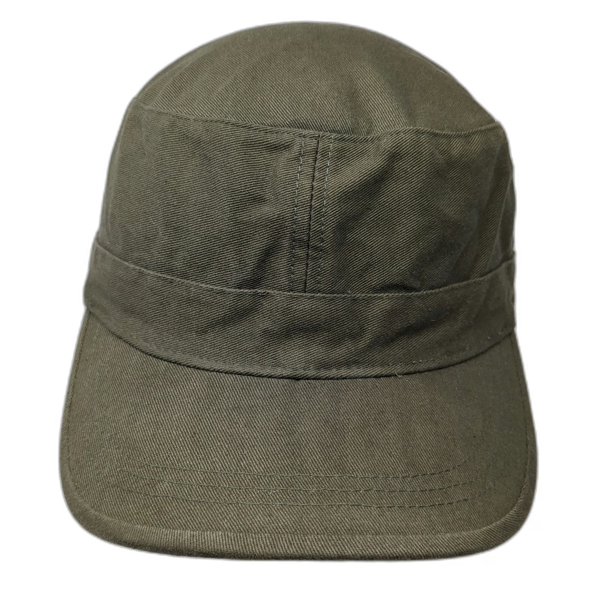 Decky Army Cap Green One Size Cotton Strapback Military Style Solid Plain Hat