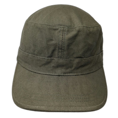 Decky Army Cap Green One Size Cotton Strapback Military Style Solid Plain Hat