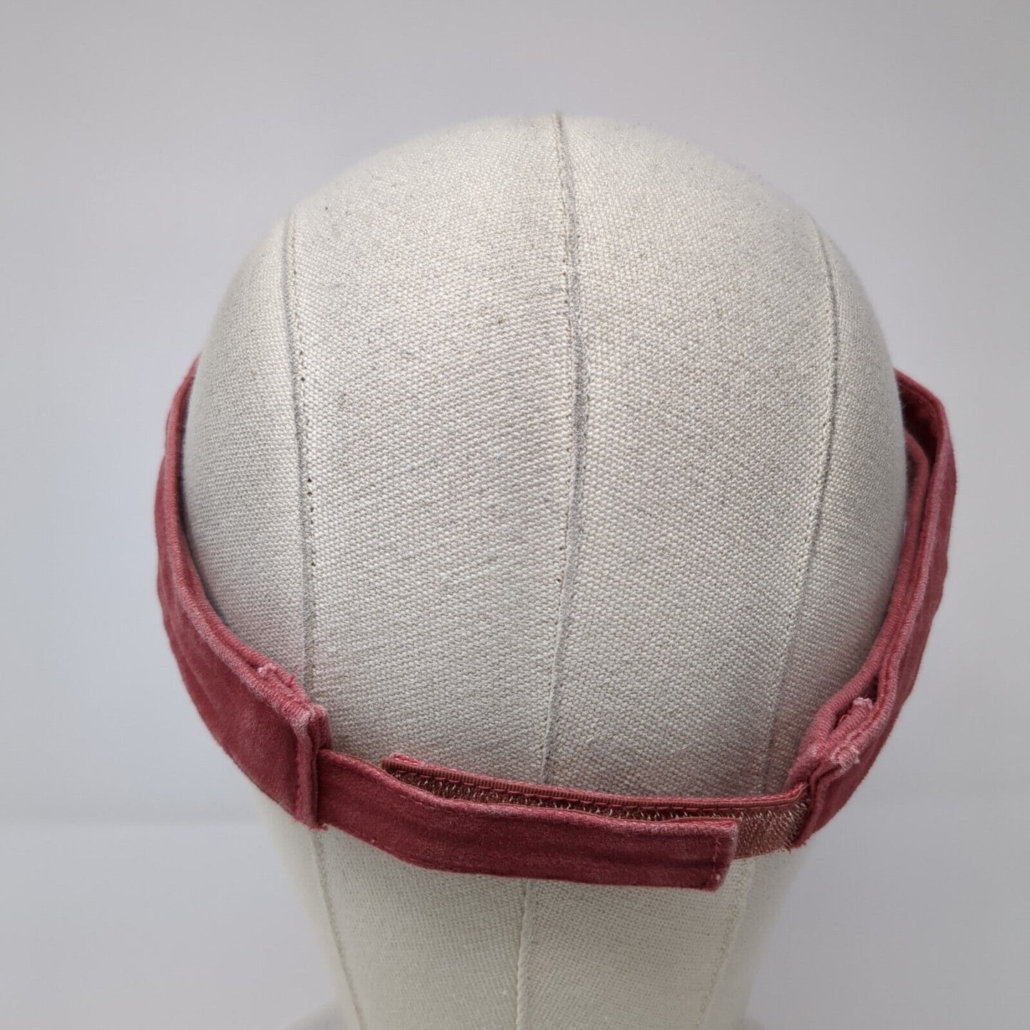 Talco Diamond Sun Visor Hat Red OSFA Adjustable Embroidered Adjustable Legend