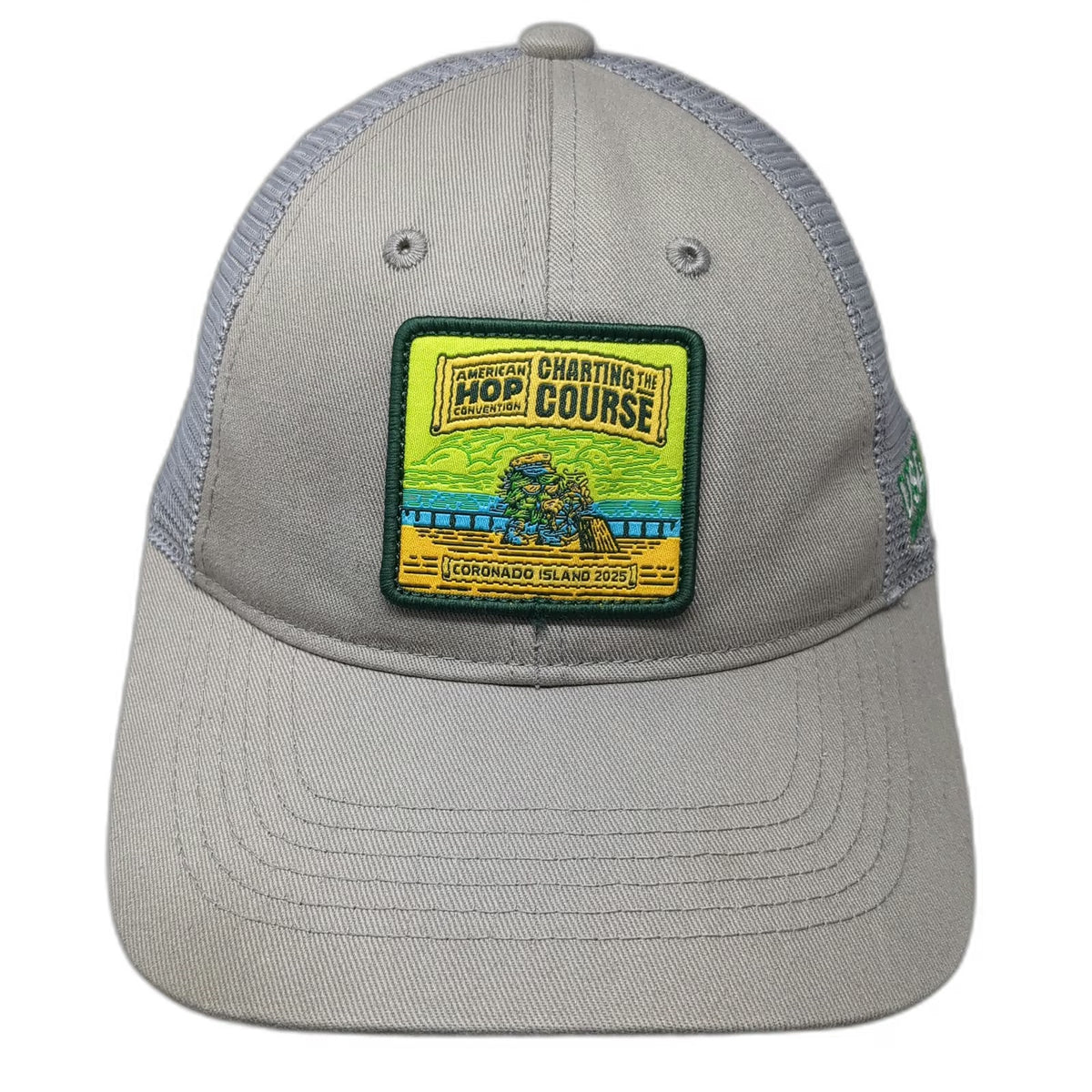 Brewery Branding USA Hops American Hop Convention 2025 Gray One Size Trucker Hat