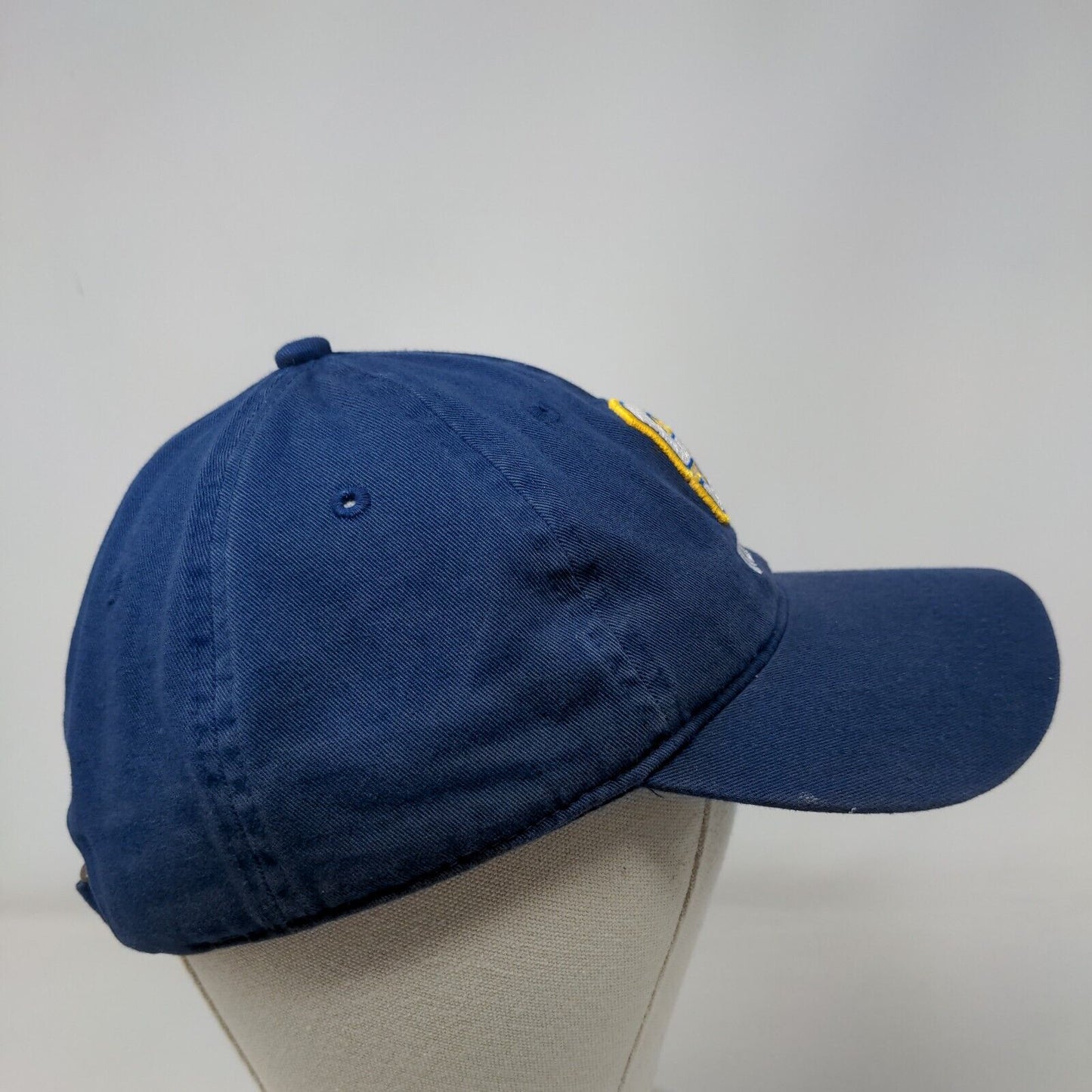 S Wrestling Slideback Hat Blue OSFM Embroidered 6 Panel Outdoor Cap