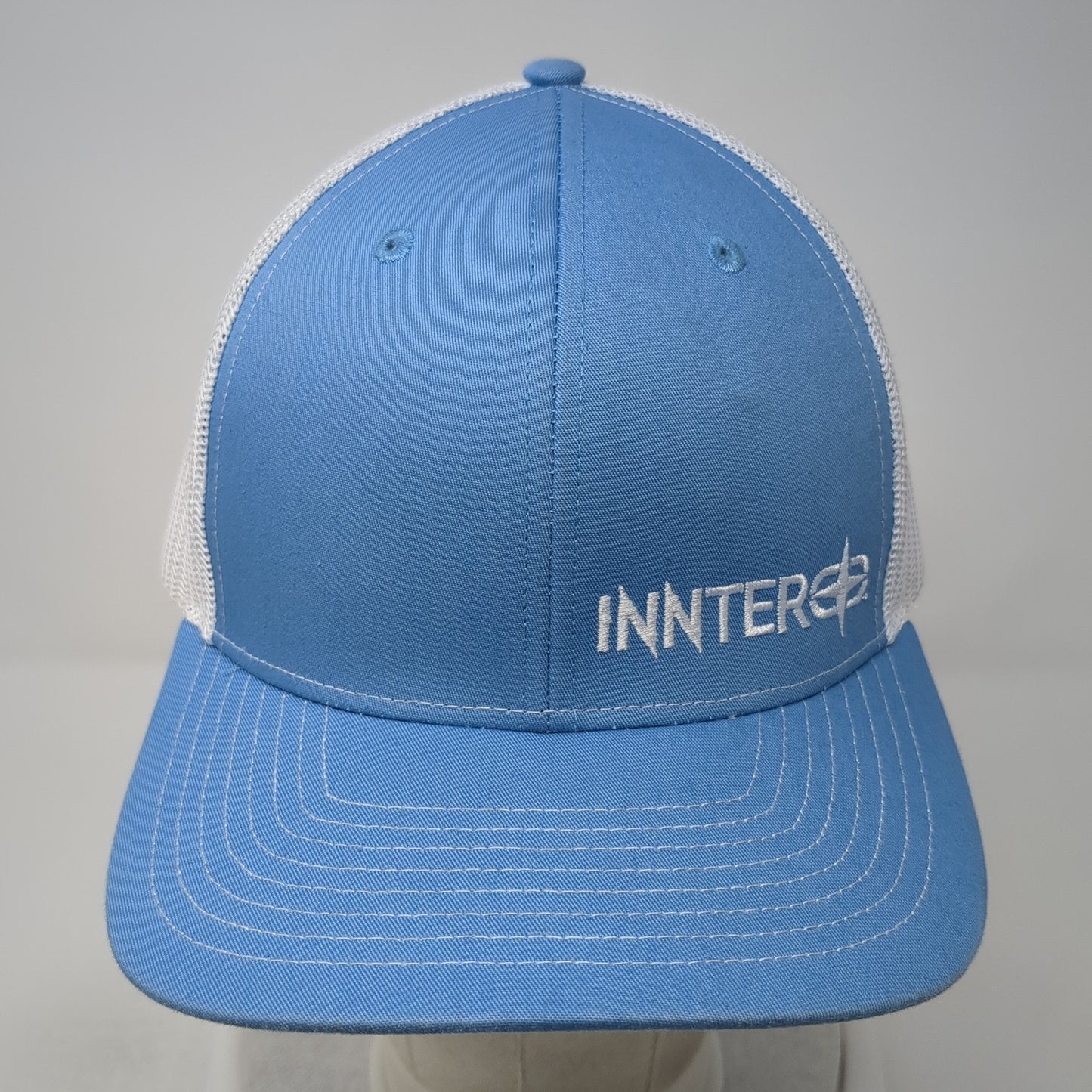 Inntero Snapback Trucker Hat Blue One Size Adjustable Mesh Back Richardson