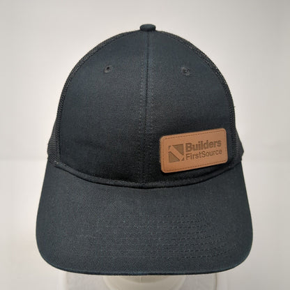 Builders First Source Snapback Trucker Hat Black OS Mesh Back Port Authority