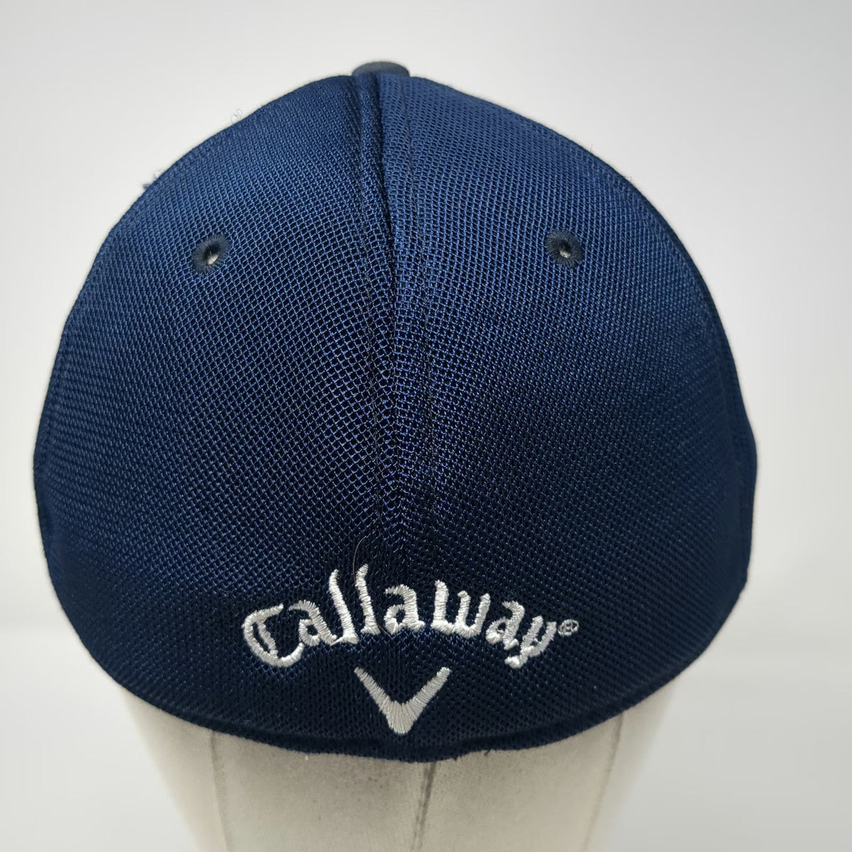 Callaway Baseball Cap Blue XL KPMG Logo Mesh Back Stretch Fit Golf Hat A-Flex