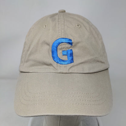 G Strapback Hat Tan One Size Embroidered Letter Ultra Club Classic Cut