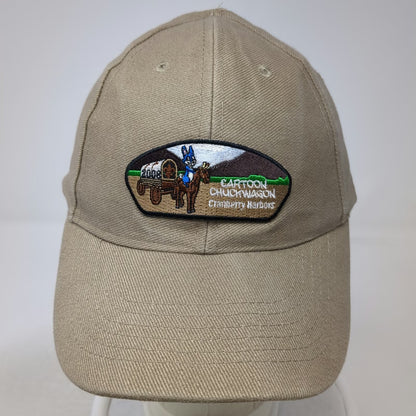 Mohr's Baseball Cap Brown One Size 2008 Cartoon Chuckwagon Patch Slideback Hat