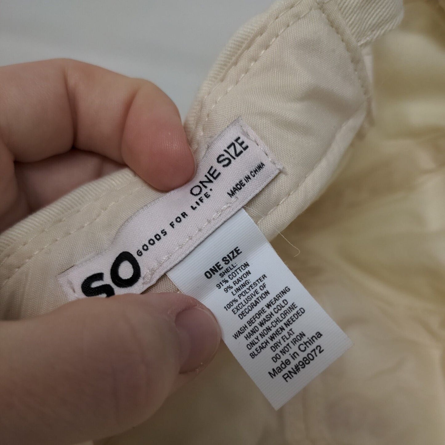 Sunshine State of Mind Slideback Hat Tan One Size Adjustable Embroidered SO