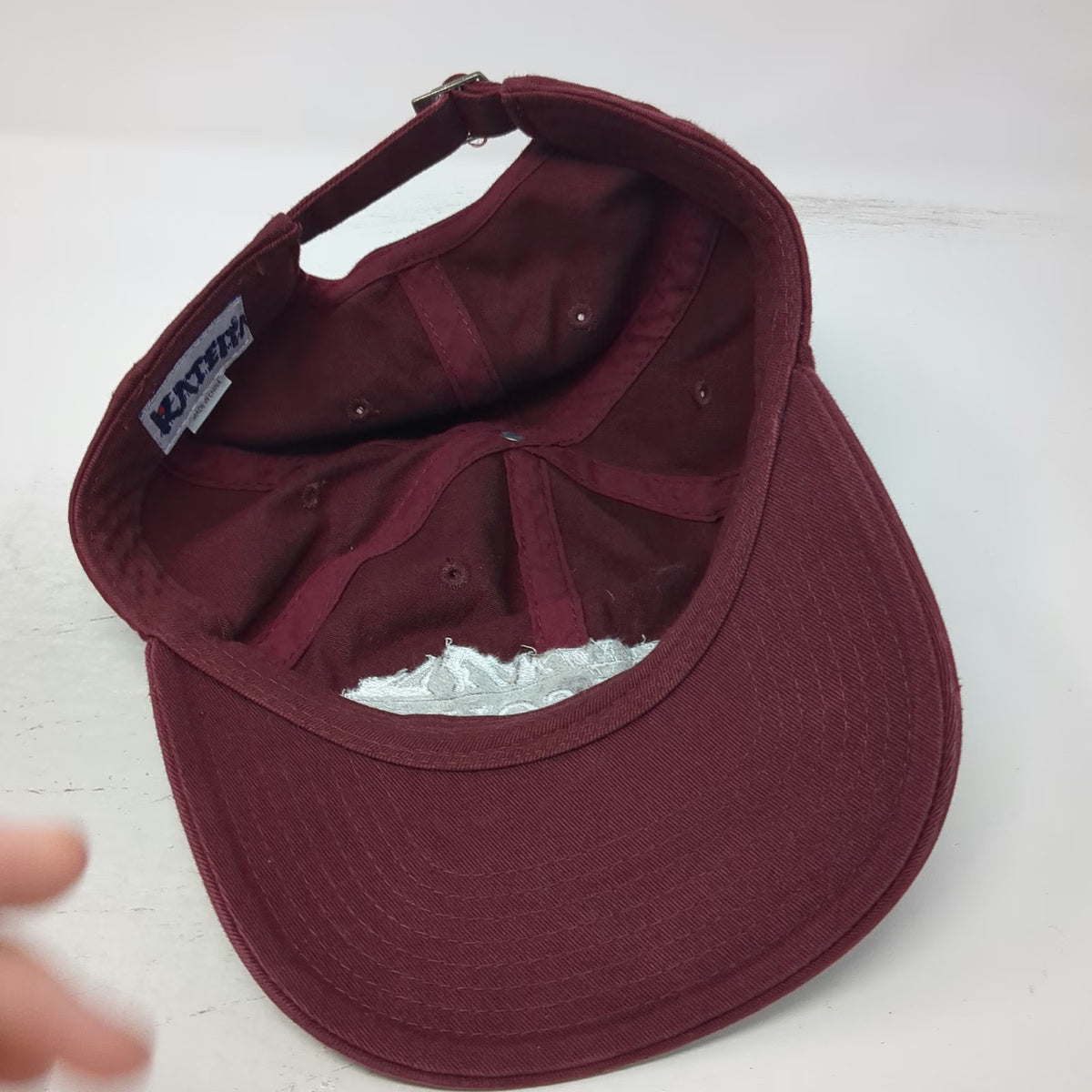 Champion University of Puget Sound Hat Red One Size Baseball Cap Slideback