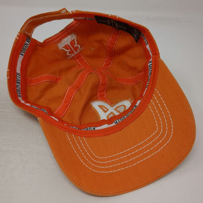 Robin Ruth Baseball Cap Orange One Size Rhinestone A Austin Texas Souvenir Hat