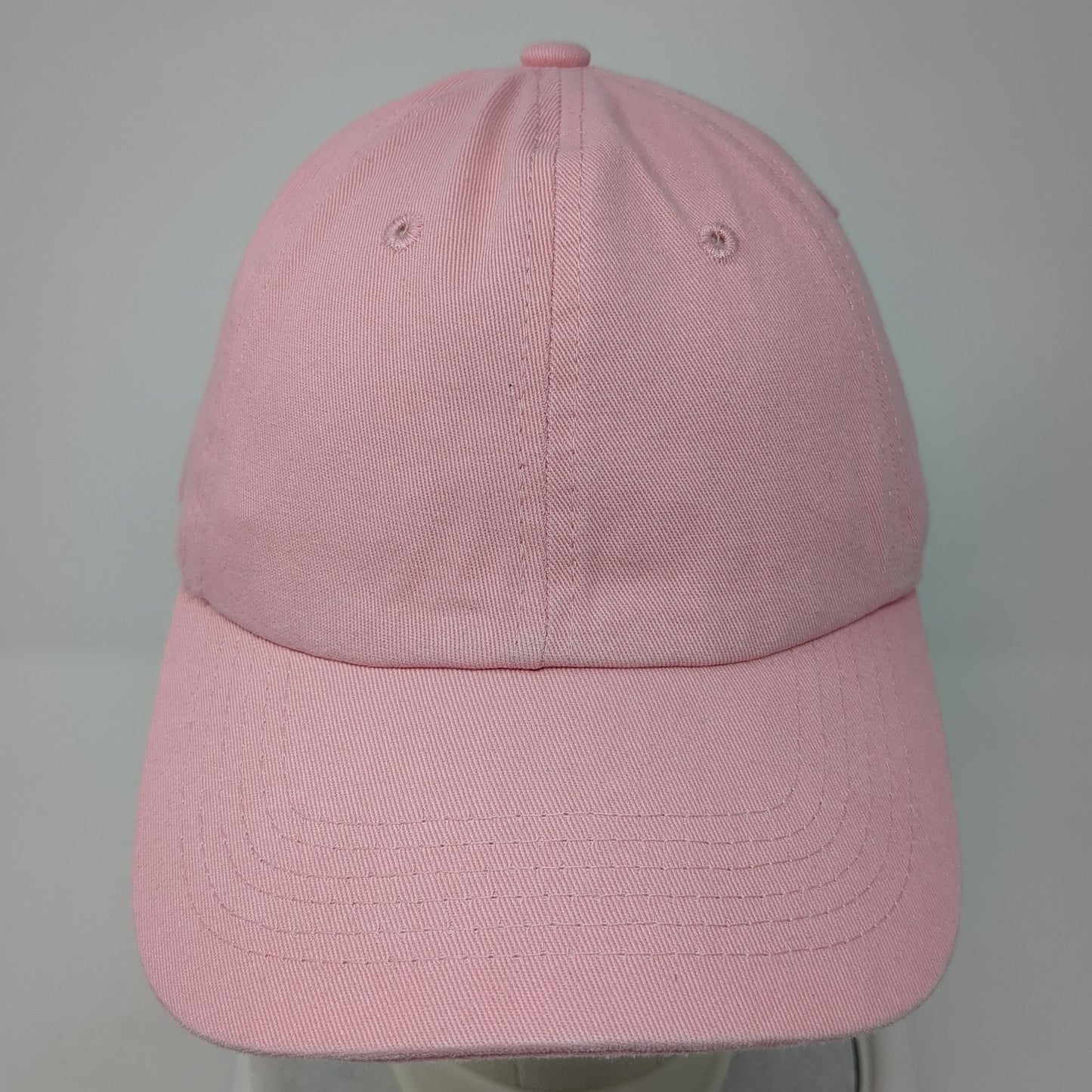Eckos Slideback Baseball Cap Pink One Size Adjustable Vented Holes Blank