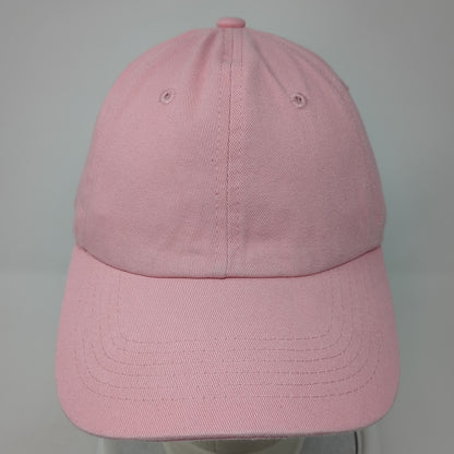Eckos Slideback Baseball Cap Pink One Size Adjustable Vented Holes Blank