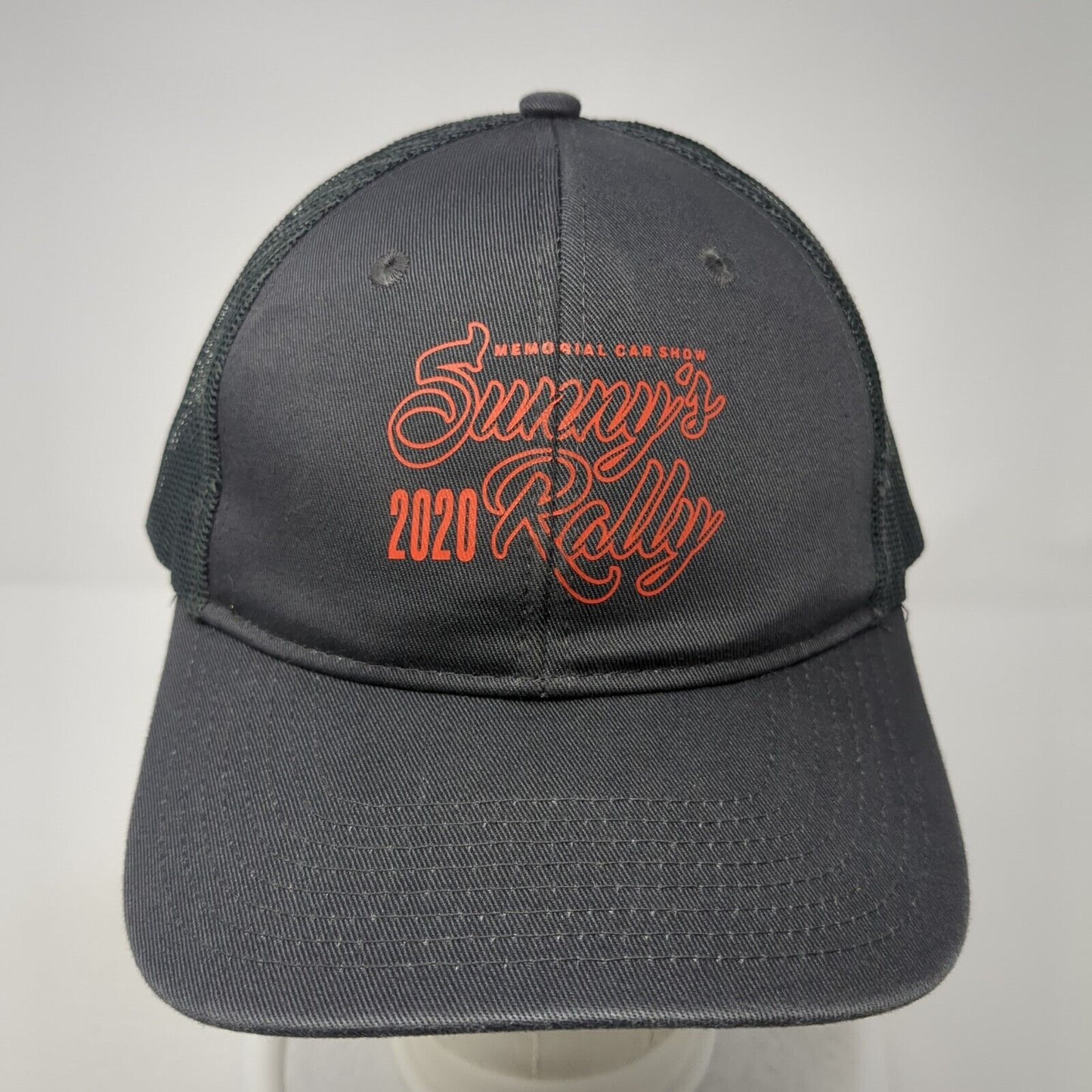 Sunny's 2020 Rally Memorial Car Show Snapback Trucker Hat Gray OS Mesh Back