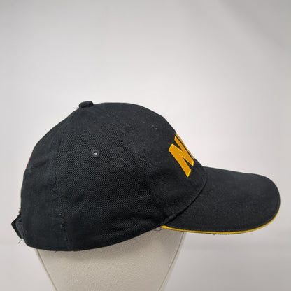 NRA Strapback Hat Black One Size Adjustable American Flag 6 Panel