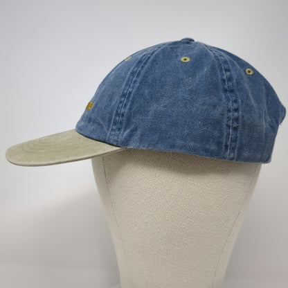 dkps Baseball Cap Blue One Size Playa Del Carmen Mexico Lizard Strapback Hat
