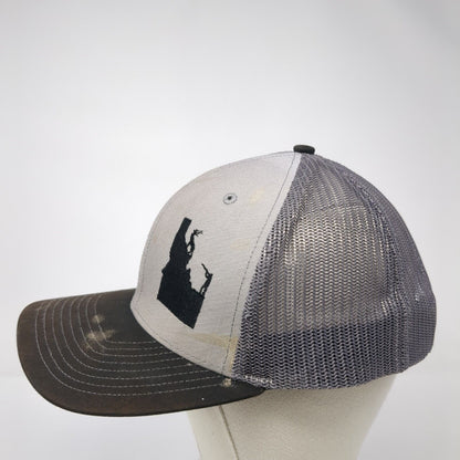 Idaho Snapback Trucker Hat Gray One Size Mesh Back Hunting Richardson