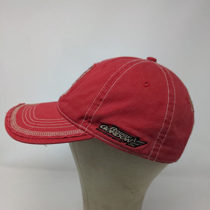 Jim Beam Racing Men's Slideback Hat Red Size OSFA Embroidered Big Logo