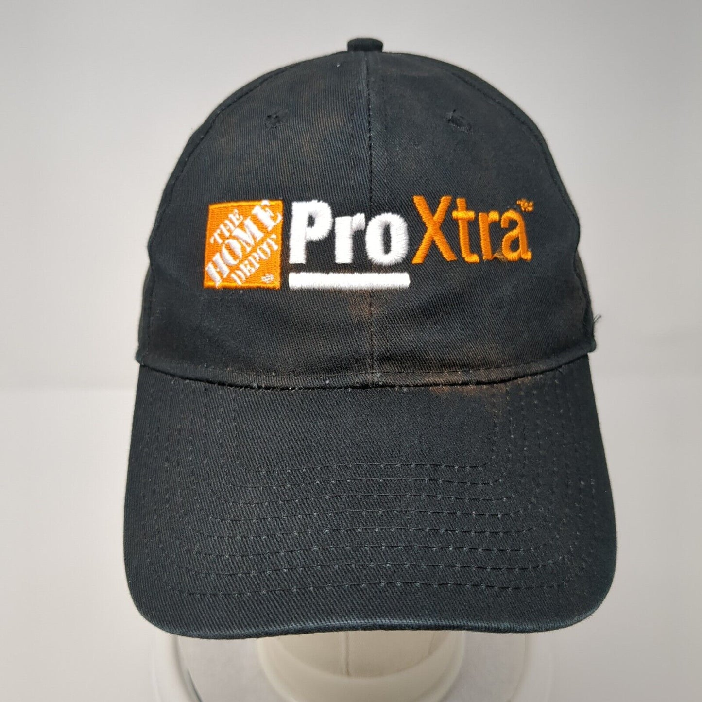 The Home Depot Pro Xtra Strapback Hat Black OSFA Embroidered Hit Wear