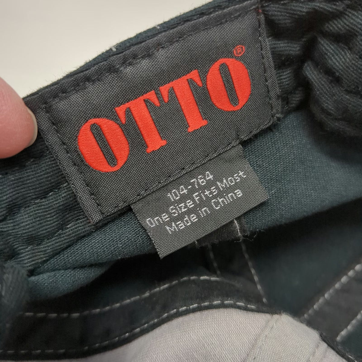 OTTO Baseball Cap Black OSFM Matrix Drilling Products Distressed Strapback Hat