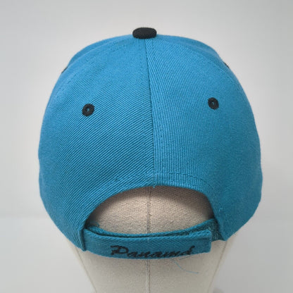 Panaman Strapback Hat Blue One Size Adjustable Embroidered Parrot Mega Sport