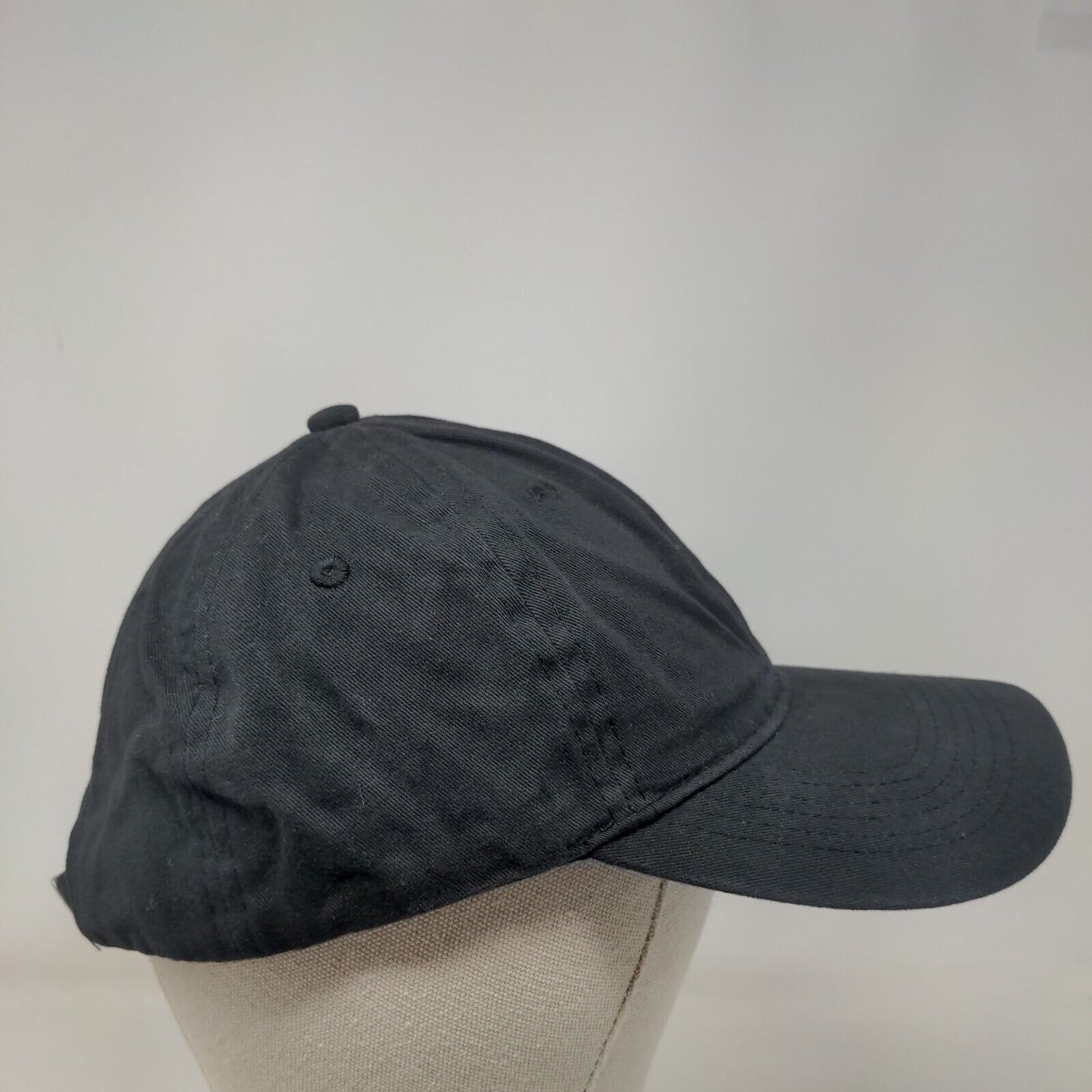 Port & Company Slideback Hat Black One Size Adjustable Vented Holes Blank