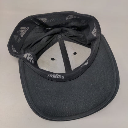 Adidas 3 Stripes Fitted Hat Black Small/Medium Aeroready Embroidered