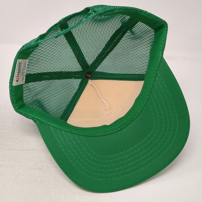 Hanes Trucker Hat Green One Size Mesh Back Snapback Building Supply Boise Hat