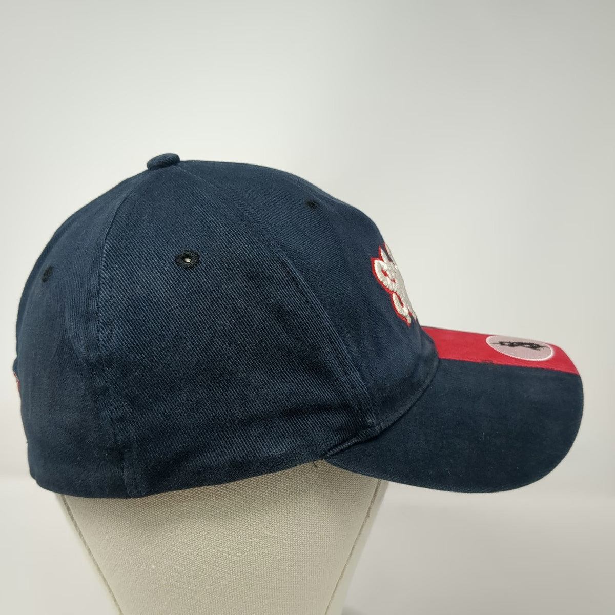 Bio-Domes Slipknot Baseball Cap Blue Red M Band Stretch Fit Graphic Logo Hat