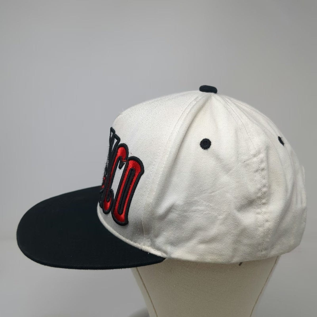 Top Level 5 Panel White One Size Mexico Eagle Crest Snapback Hat Graphic Cotton
