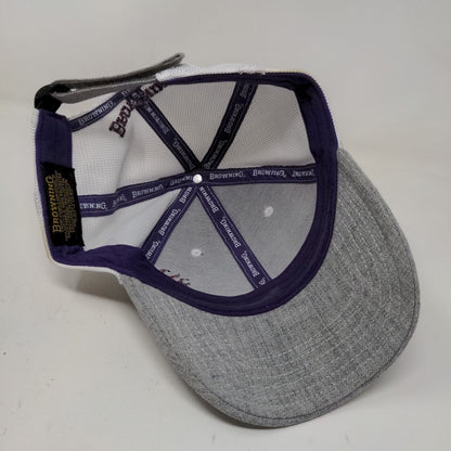 Browning Women's Strapback Mesh Back Hat Gray OSFM Embroidered Logo