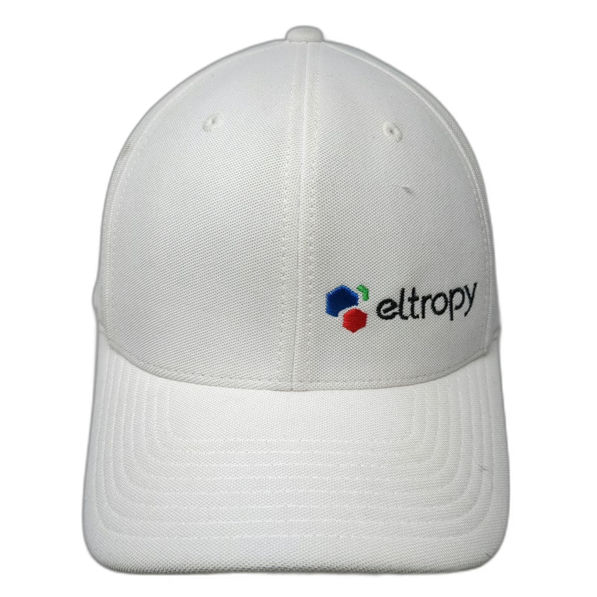 Port Authority Baseball Cap White One Size Eltropy Logo Strapback Polyester Hat